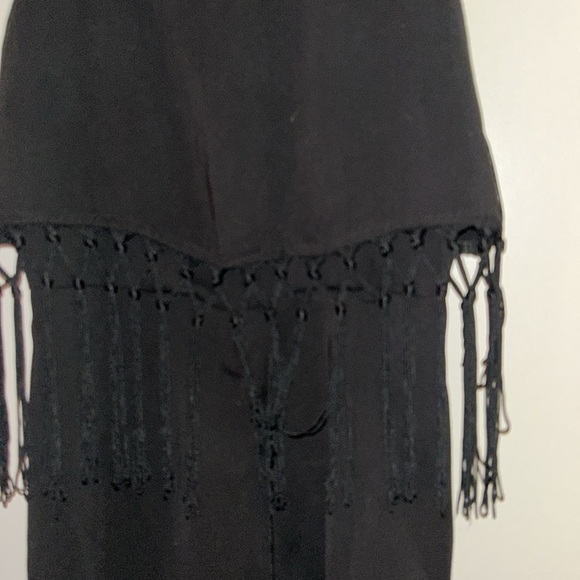 Black romper, tank top with tassels, shorts - Picture 2 of 4